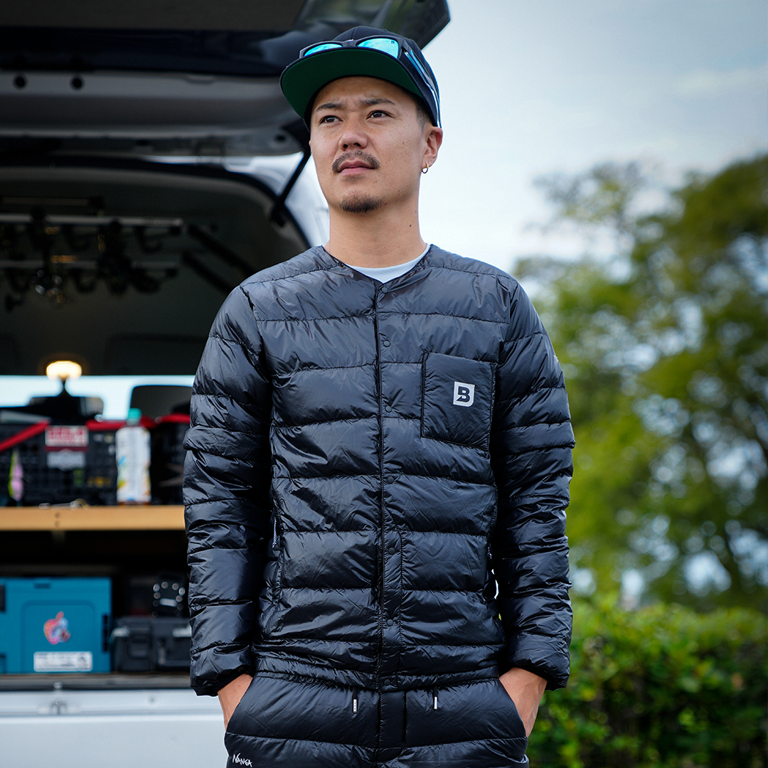 NANGA × Bluestorm 】INNER DOWN CARDIGAN DETACHABLE SLEEVE NAG-F20 